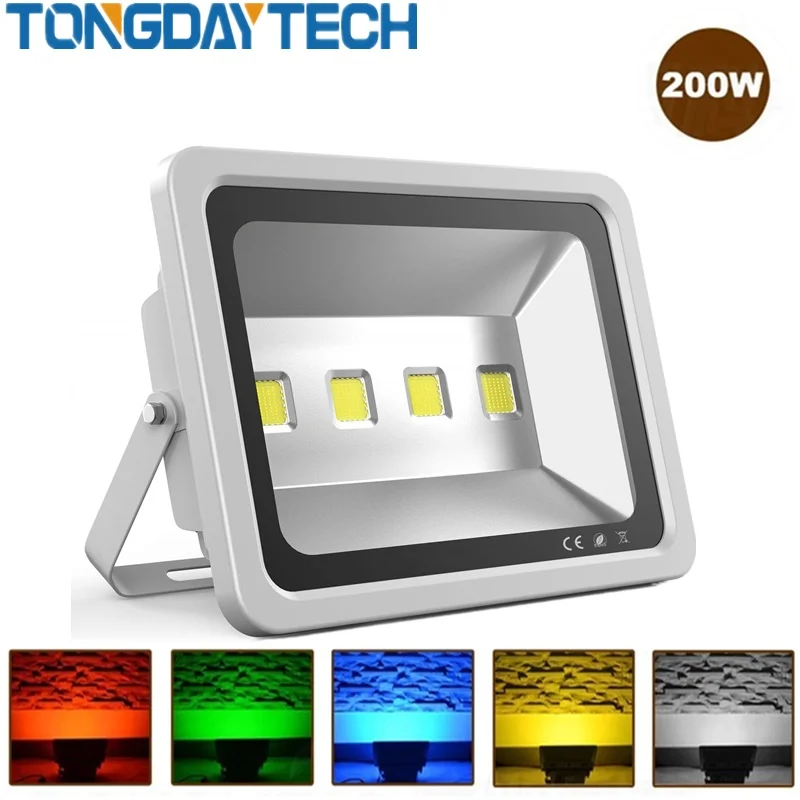 TONGDAYTECH AC85-265V Светодиодный прожектор светильник 200 Вт отражатель светодиодный прожектор светильник Водонепроницаемый IP65 светодиодный уличный светильник для улицы освещение для сада
