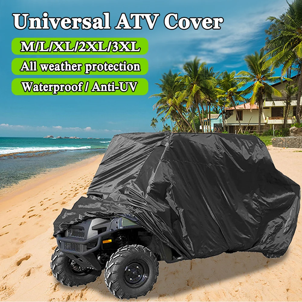 Universal Quad Bike ATV Cover UTV Scooter Vehicle Raincoat Waterproof Dustproof Anti-UV Protection For Polaris Ranger RZR Can-Am