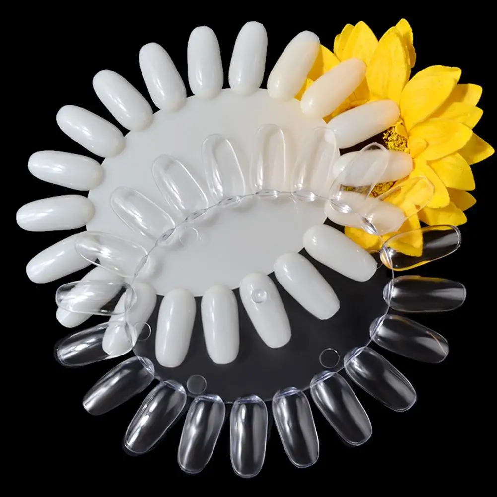 

20 Colors Nail Art Acrylic False Tip Practice Round Wheel Mould DIY Display Tool Manicure ToolsBeauty