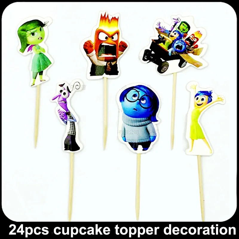 24 шт. Дисней Винни Монстр университет Человек-Паук День рождения ребенка душ кекс