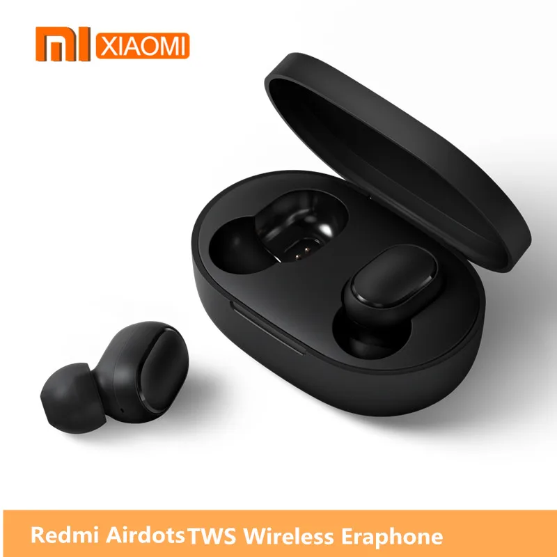 Оригинальные беспроводные наушники Xiaomi Redmi Airdots True, голосовое управление, Bluetooth 5,0, шумоподавление, управление краном, зарядная коробка, вкладыши
