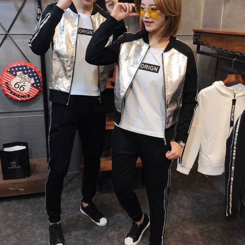 Костюм спортивный мужской с длинным рукавом приталенный пиджак брюки в полоску