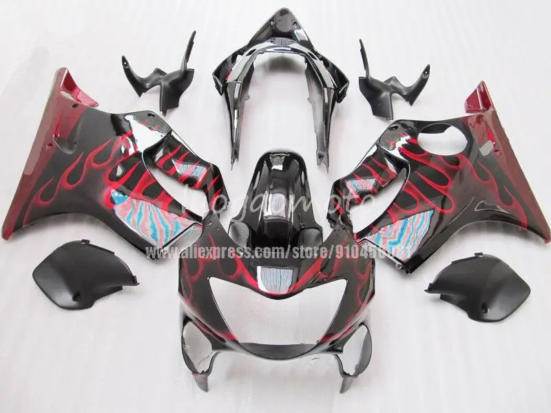 

Инъекции верхняя часть формы продажи кузов комплект для Honda 99 00 CBR600 F4, красные и черные мотоботинки Обтекатели 1999 2000 CBR600F4 передка