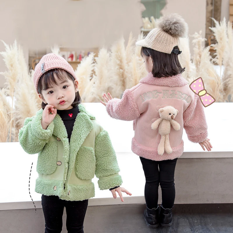 

Осенне-зимняя женская двухбортная куртка с отложным воротником