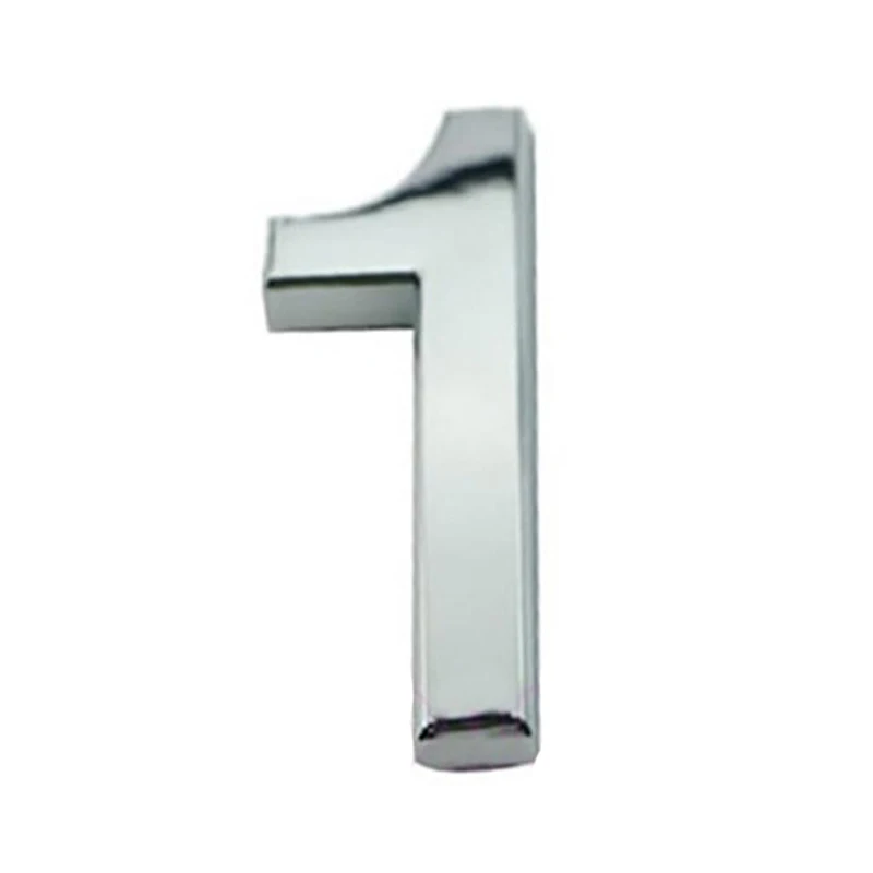 3D Digits 0-9 House Number Sign Self Adhesive Address Digit Sticker Plate Numeral Door Plaque for Home Hotel Decor | Строительство и