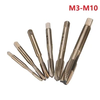 1pcs screw tap m3 m10 hss co cobalt process steel iron copper m35 machine sprial flutes taps metric heat resistant screw tap