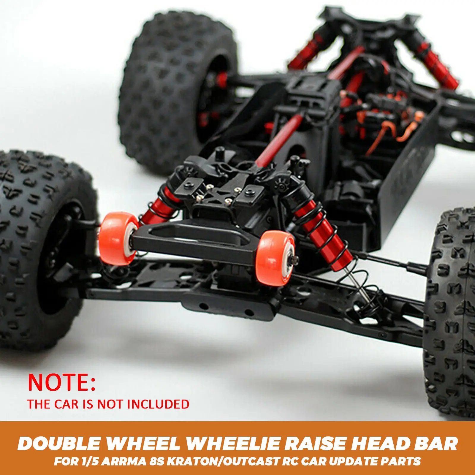 

New Nylon Double Wheel Wheelie Raise Head Bar for 1/5 ARRMA 8s KRATON/OUTCAST RC Monster Truck car Update Parts accessories