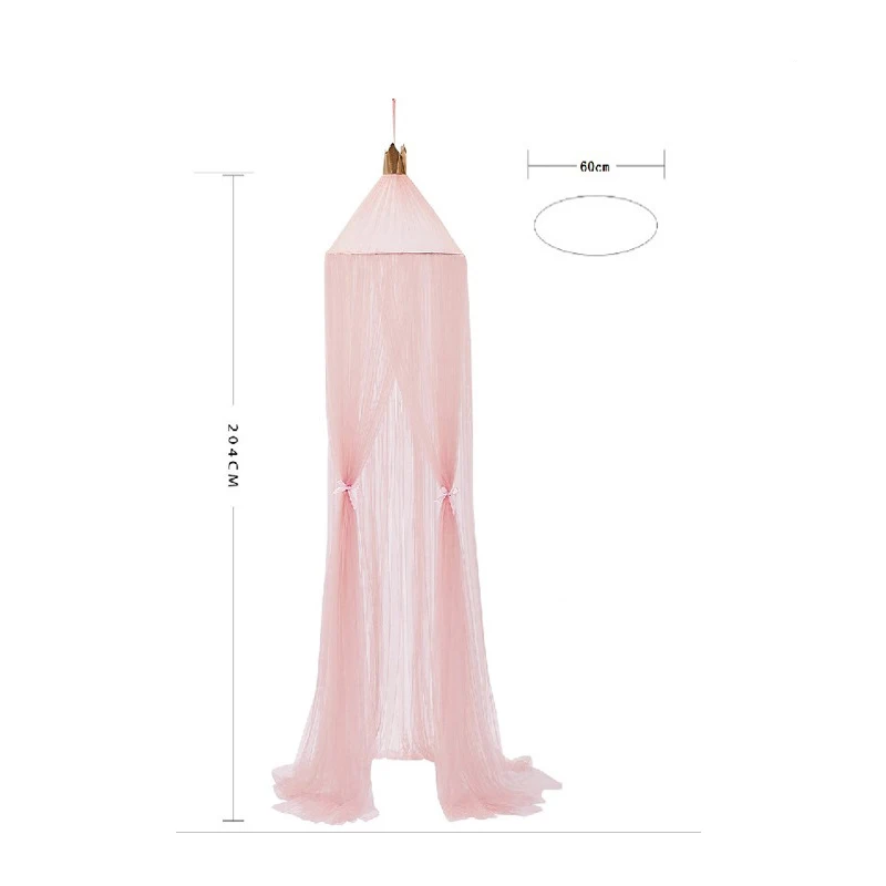 

Mosquito Net for Baby Bed White Elgant Hung Mosquito Net Dome Kids Rooms Decoration Canopy Pink Mesh Curtain for Single Bed