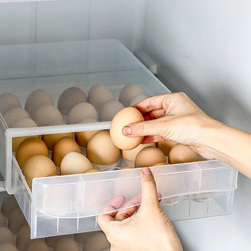 Удобный контейнер для хранения яиц кухонного холодильника с защитой от