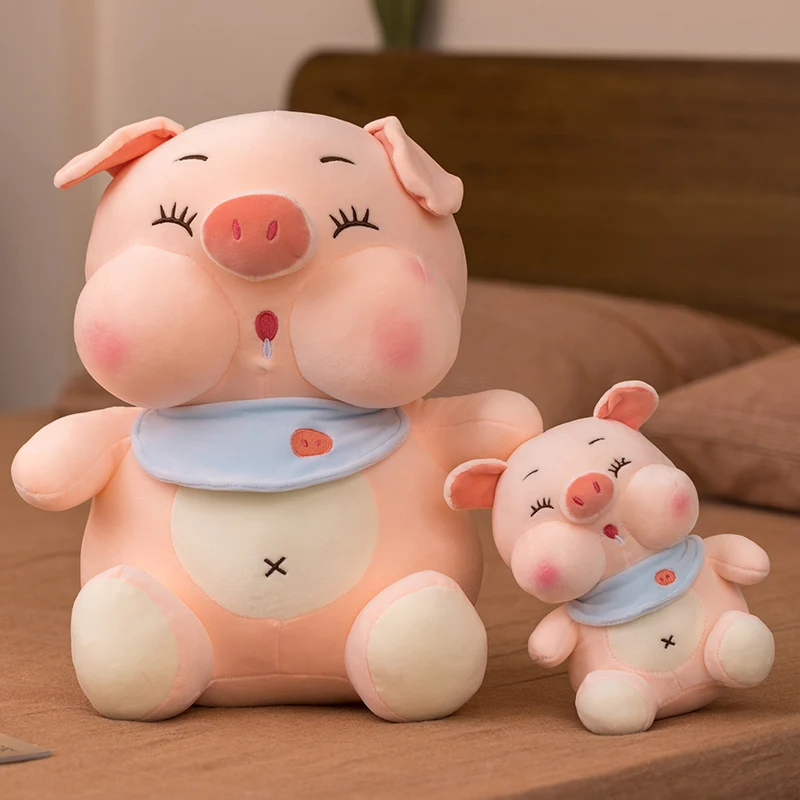 Nice 23-65cm Lovely Fat Pig Plush Toys Stuffed Cute Animal Doll Baby Piggy Kids Appease Pillow for Girls Birthday Chrismast Gift