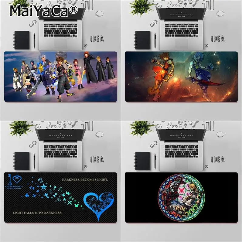 

Высококачественный игровой коврик для мыши MaiYaCa для ноутбука Kingdom Hearts, бесплатная доставка, большой коврик для мыши, коврик для клавиатуры