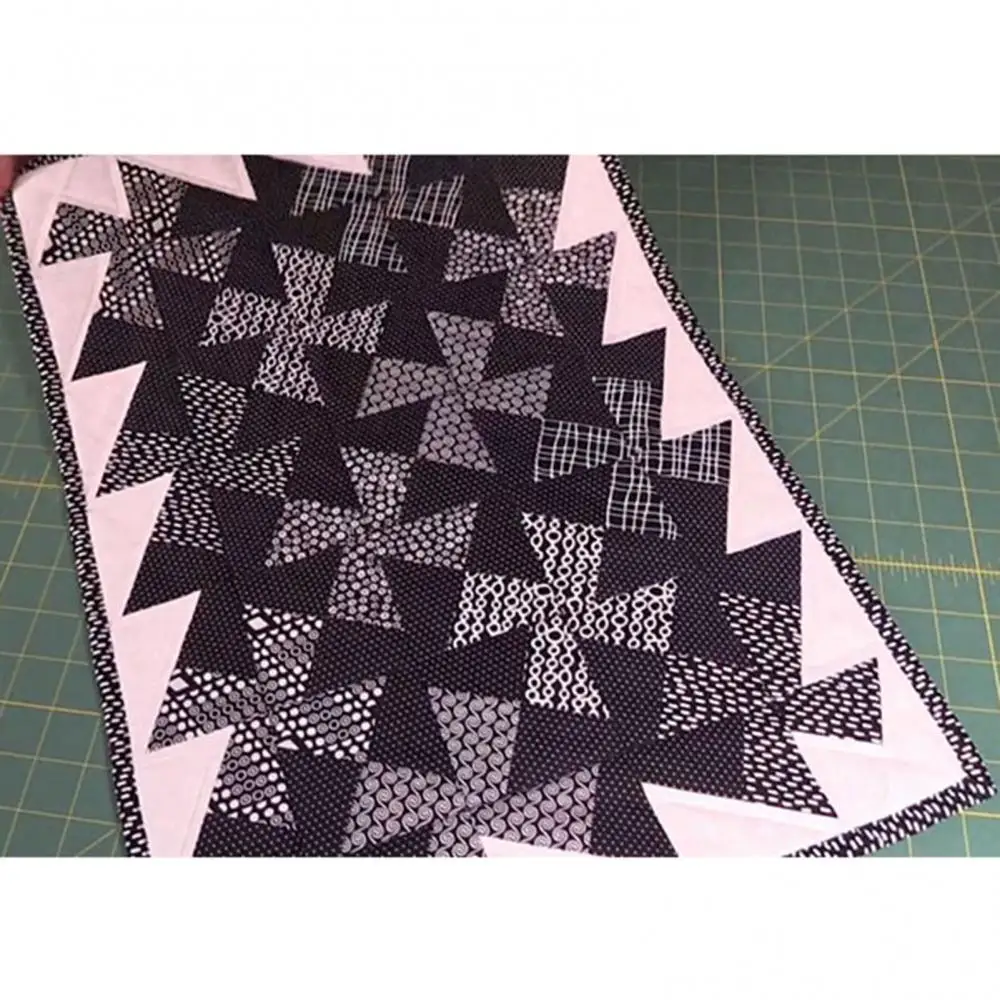 

DIY Plastic Twist Stitch Ruler Pinwheel Block Sewing Quilting Template Supplies