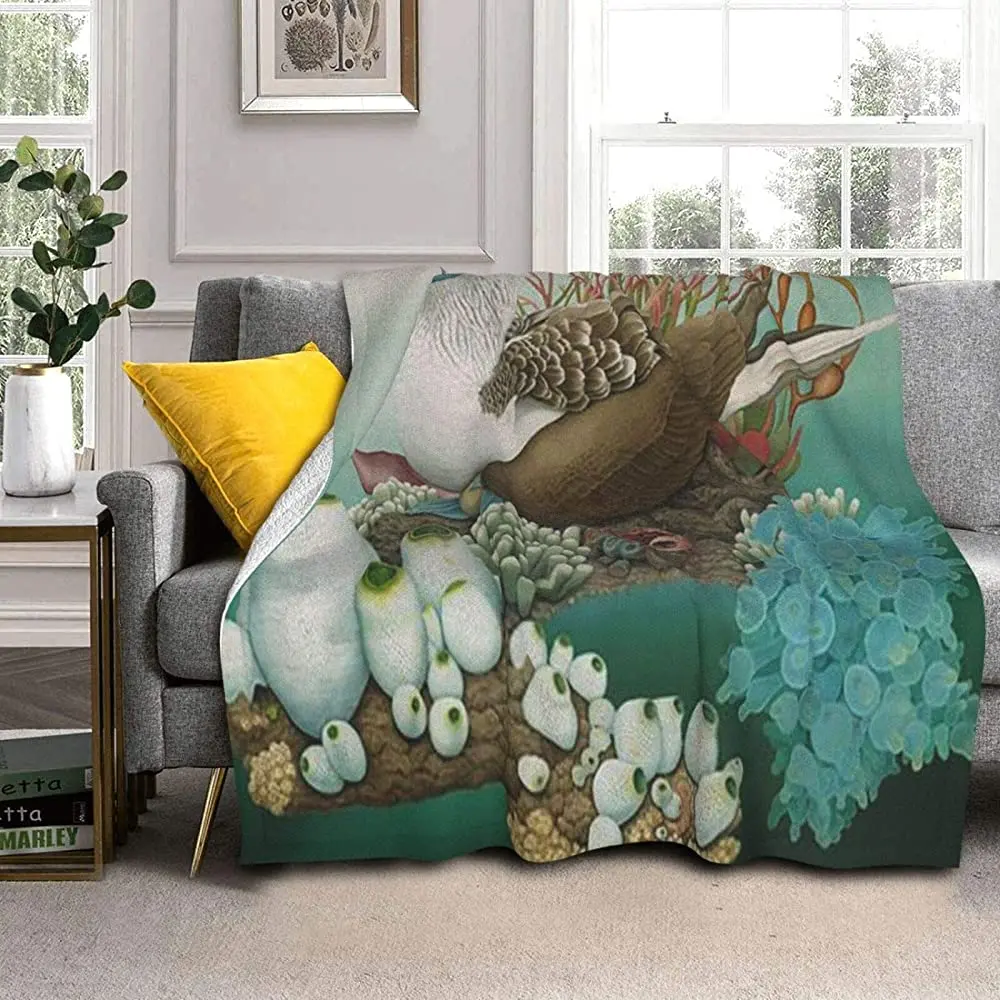 

Одеяло с рисунком дикой природы, пушистое, теплое, легкое, горячее, женское, мужское, детское, всесезонное