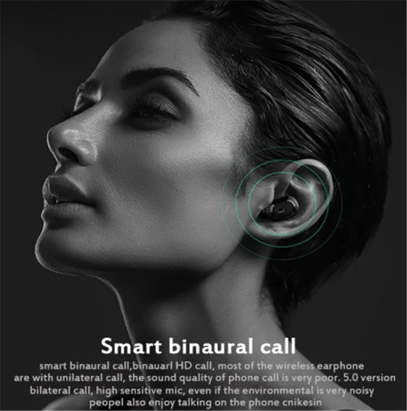 TWS наушники с микрофоном CVC Noice IPX5 Bluetooth 5 0 3500 мАч|Наушники и гарнитуры| |