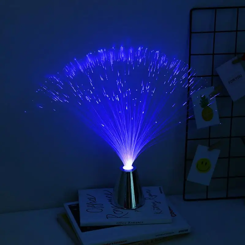 Романтический светодиодный RGB-светильник меняющий цвет волоконный Ночной