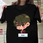 Хлопковая футболка, топы, футболки EXO KAI SEHUN Kpop, Мужская Уличная футболка в стиле хип-хоп, футболки с коротким рукавом, топы, женские футболки, мода 2018