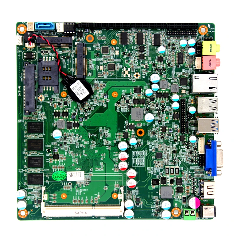 

fanless mini pc desktop computer motherboard quad core j1900 processor 6*com onboard 2G ram 32G SSD