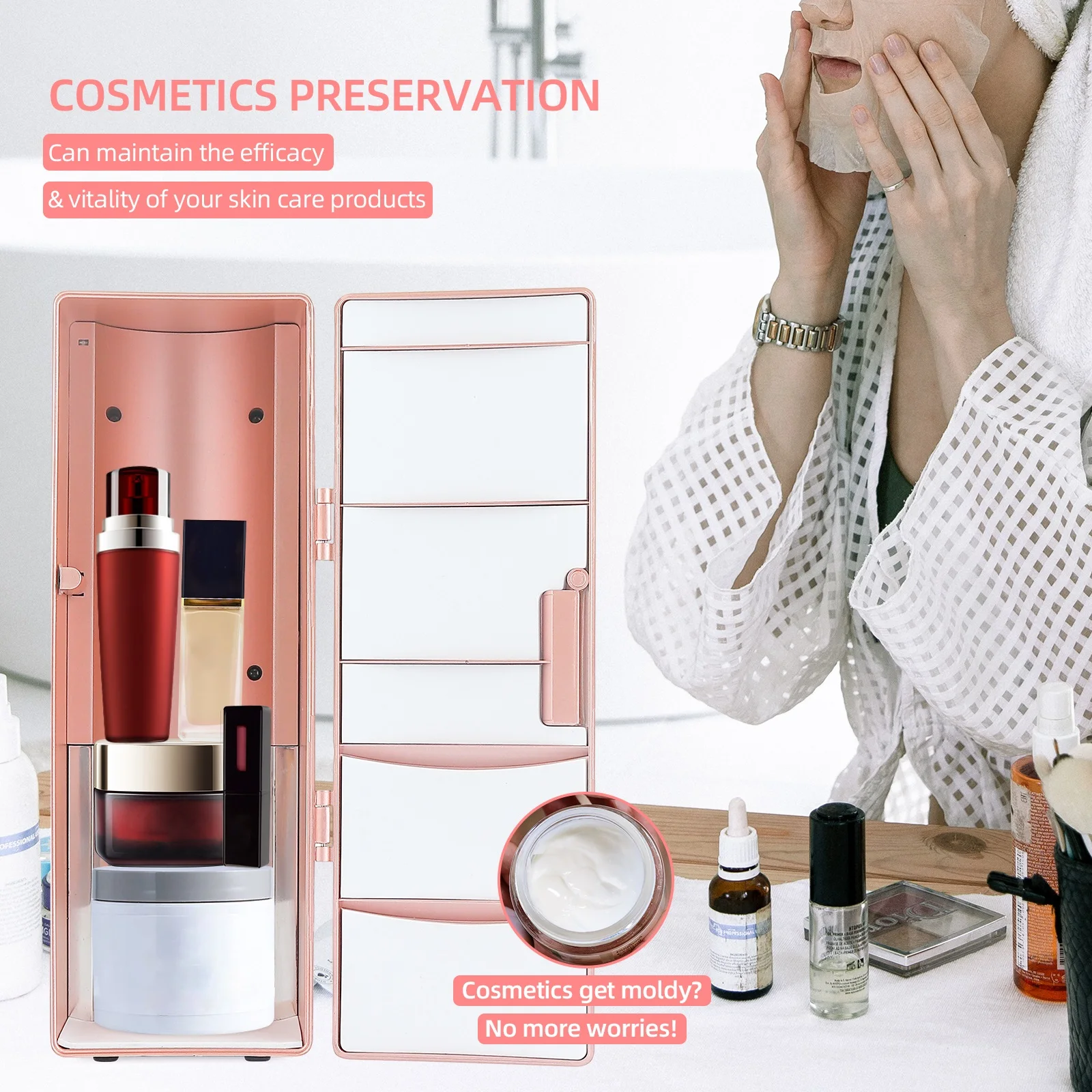 Мини-холодильник настольный с USB-портом |