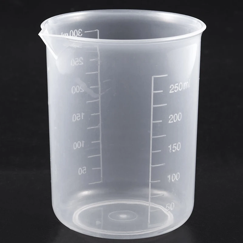 Прозрачный белый пластик 250 мл мерный стакан для муки и жидкости| |