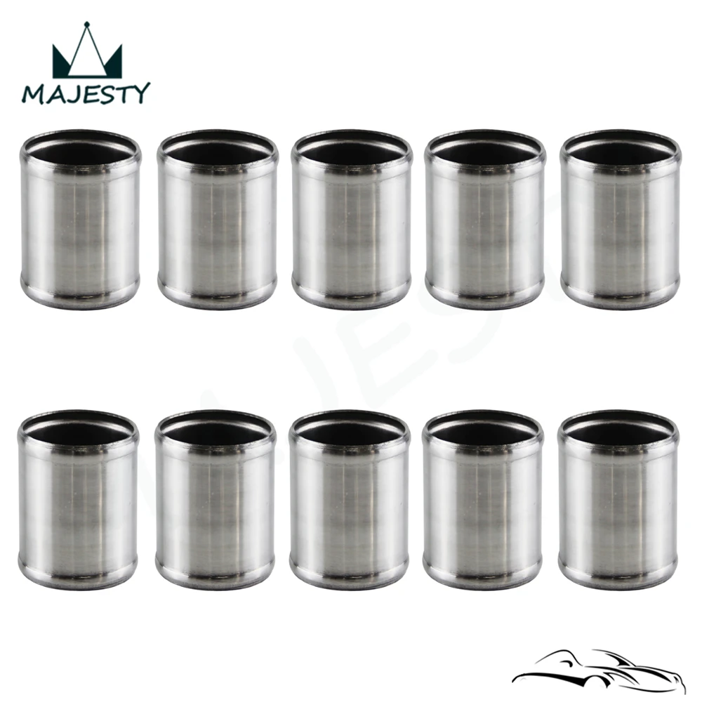

2.5'' 63mm Aluminum Hose Adapter Tube Joiner Pipe Coupler Connector 10PCS L=3''
