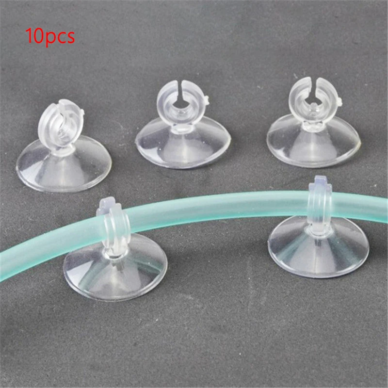

10pcs/lot Plastic Aquarium Suction Cup Holder Fish Tank Sucker Sucker for Fish Tank Pump Airline Tube Holder Aquarium Accessory