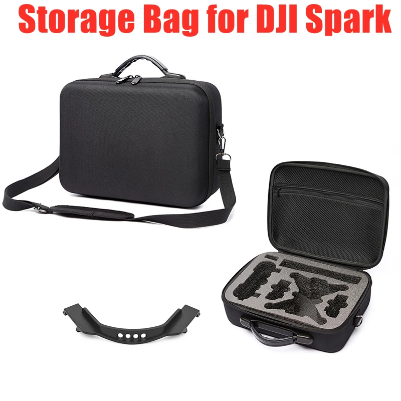 Bolsa de almacenamiento para DJI Spark, estuche de transporte, caja protectora de hombro, antiseparación, soporte de hebilla de batería, accesorios para Drones