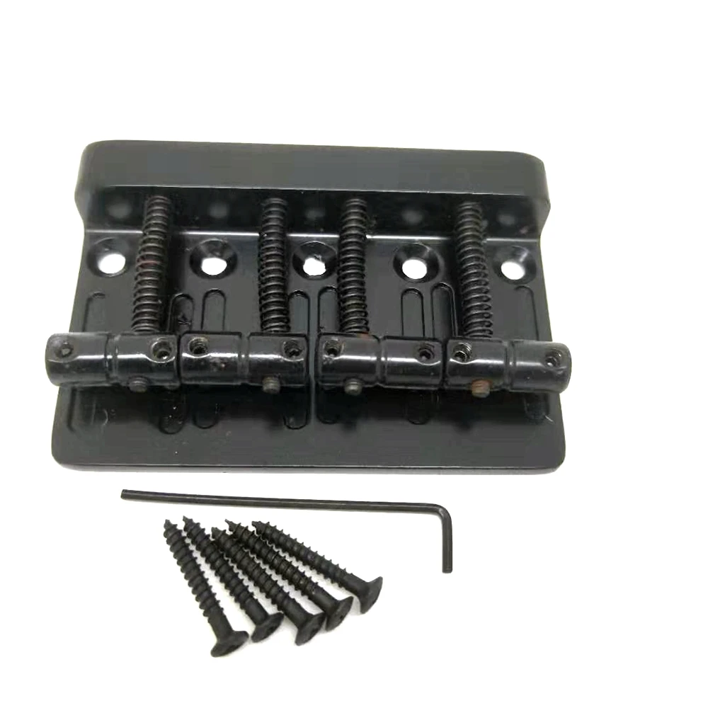 

Black Top Load Saddle For 4-String Electric Bass Guitar Bridge