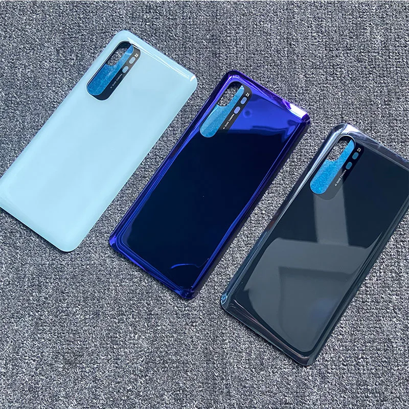 Крышка батарейного отсека 6 47 дюйма для Xiaomi Mi Note 10 Lite задний корпус стеклянная