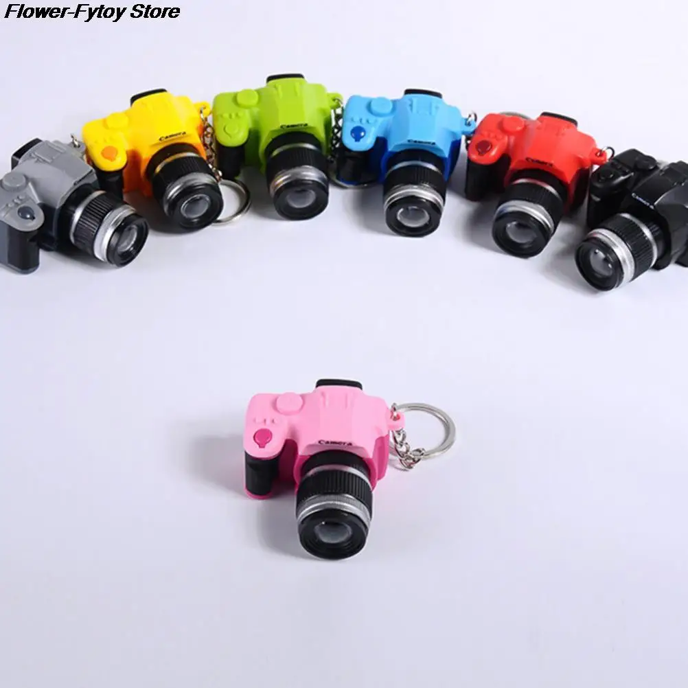 LED Luminous Sound Glowing Pendant Keychain Bag Accessories Camera Car Key Chains Kids Digital Flash Toy Plastic Toys |