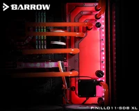 barrow acrylic board as water channel use for lian li o11d xl computer case for both cpu and gpu block rgb 5v 3pin waterway