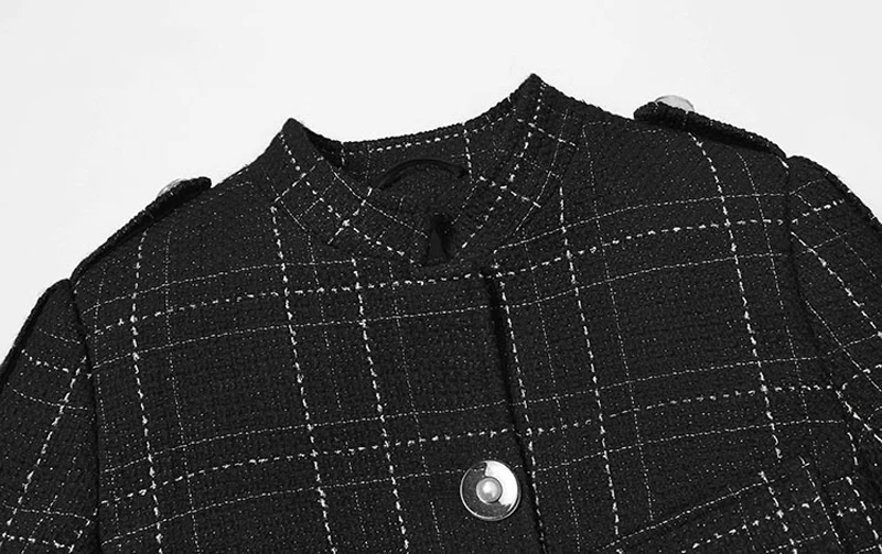 2019 осенние модные женские пальто с карманами и стоячим воротником длинным