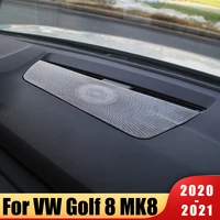 car styling dashboard audio speaker loudspeaker cover stickers trim accessories lhd for volkswagen vw golf 8 mk8 2020 2021 2022