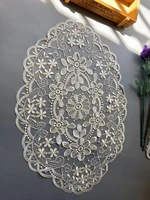 45 cm hollow out ivory lace applique ribbon trim for sofa curtain towel bed cover trimmings home textiles diy polyester mesh new