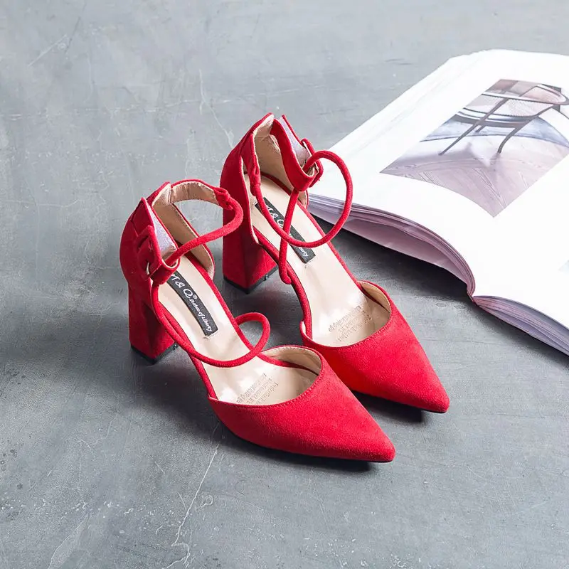 

suede women high wedding Casual women's heel shoes