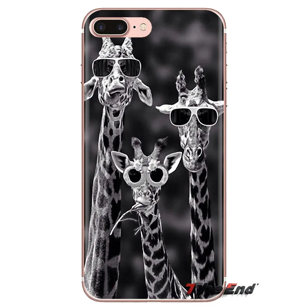 For Xiaomi Redmi 4A S2 Note 3 3S 4 4X 5 Plus 6 7 6A Pro Pocophone F1 giraffes cute animal Transparent Soft Shell Covers |