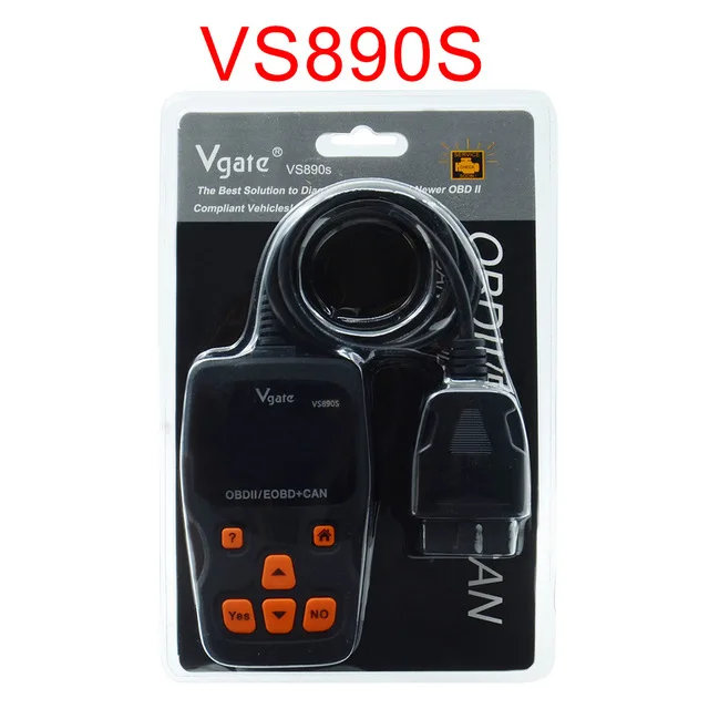 Универсальный OBD2 автоматический сканер Vgate VS890 Maxiscan считыватель кодов неисправностей Диагностический сканер VS-890 PK ELM327 V1.5 OBD 2 OBDII VS 890 - Цвет: as picture