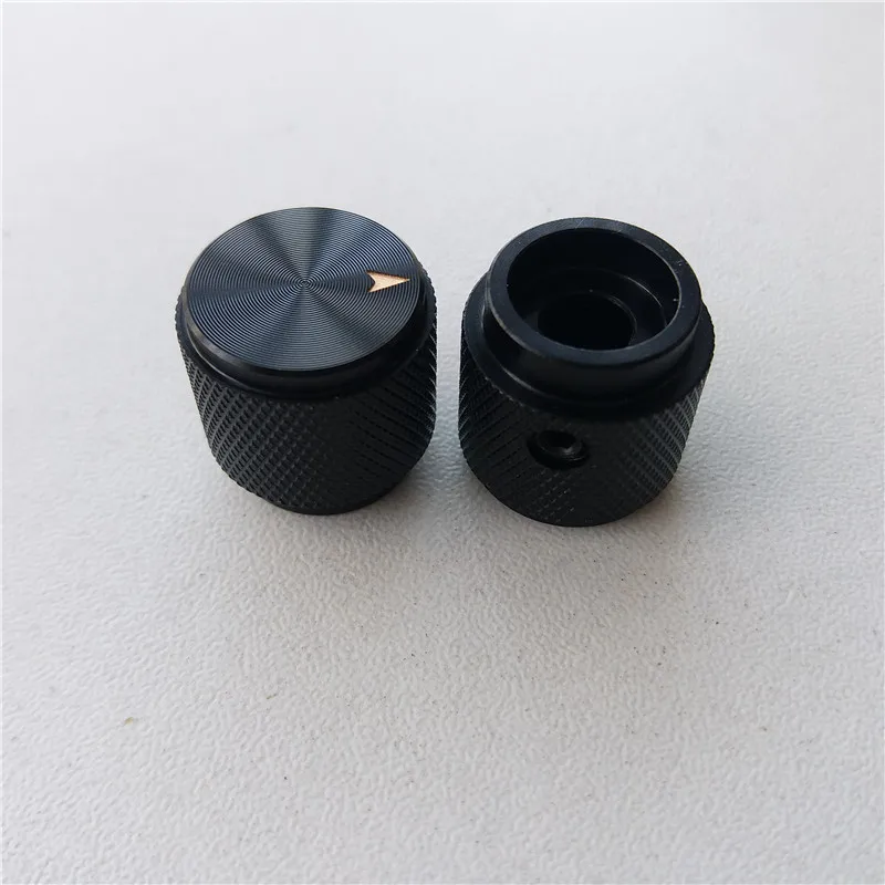 5 шт. алюминиевая ручка потенциометра колпачок 17*17*6 мм вязанный черный