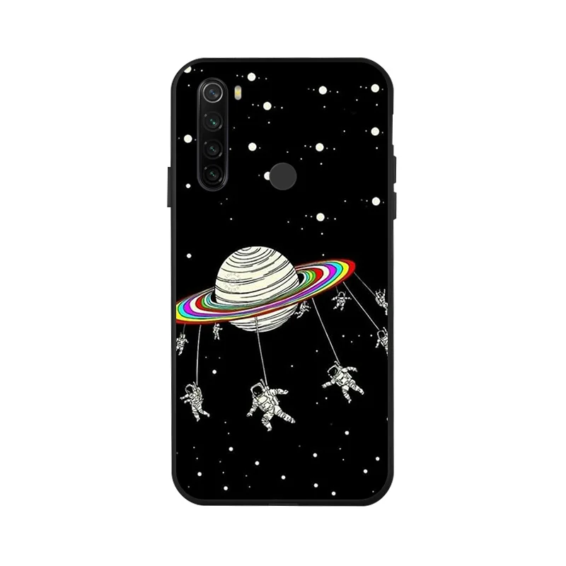 x041 Чехол для Redmi Note 8 T, 3D, сделай сам, Окрашенный черный, силиконовый, мягкий, ТПУ, матовый чехол для телефона, для Xiaomi Redmi Note 8 Pro 8 T, задняя крышка, чехол - Цвет: x041