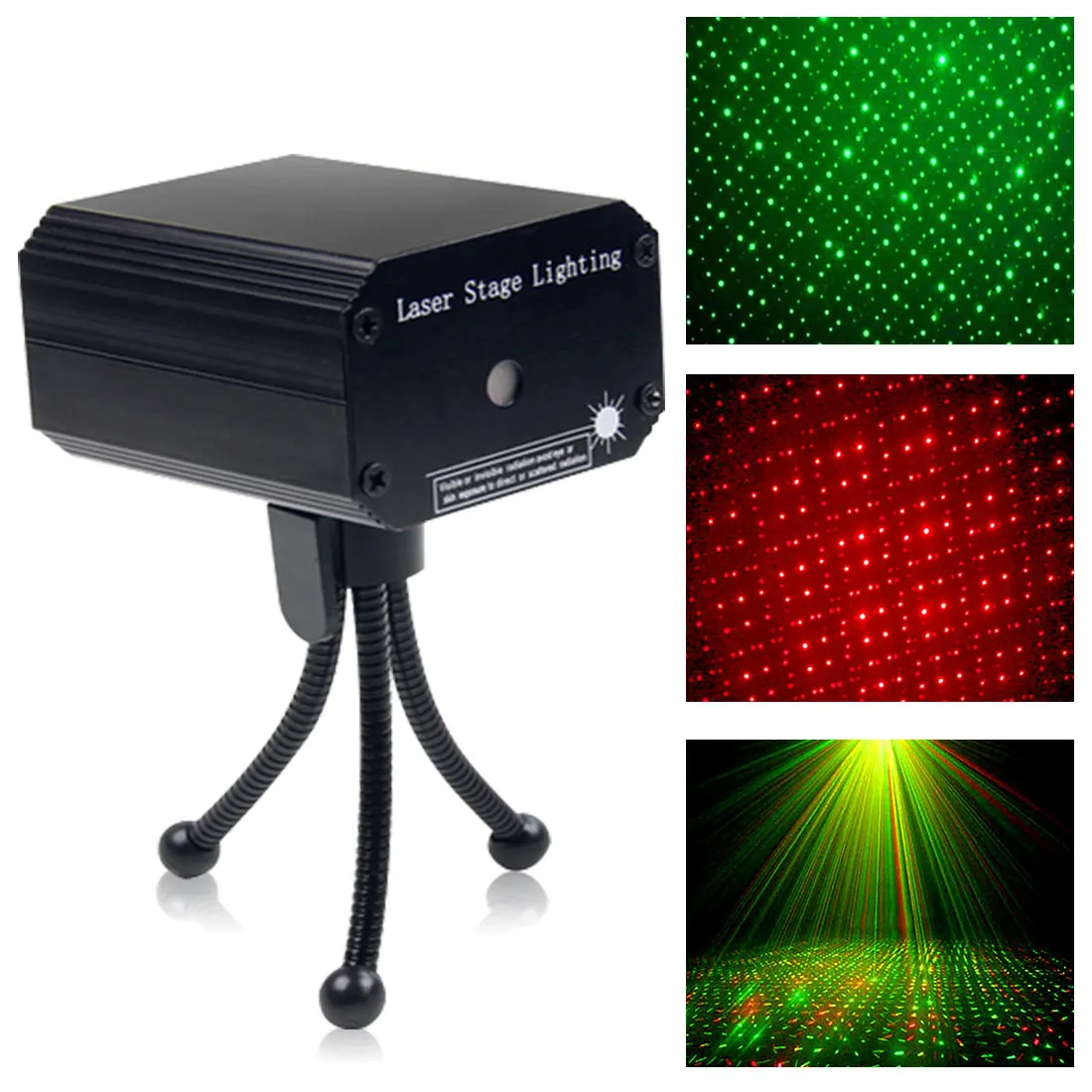 Светодиодный лазерный проектор дискотечный светильник мини-автоматическая