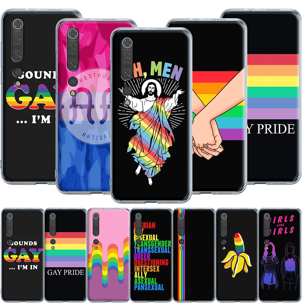 Силиконовый чехол Pan Pride Girls and Gays для Xiaomi MI Note 10 A3 A2 A1 9T 9 8 6 Max 3 SE Pro Lite Pocophone F1|Бамперы|