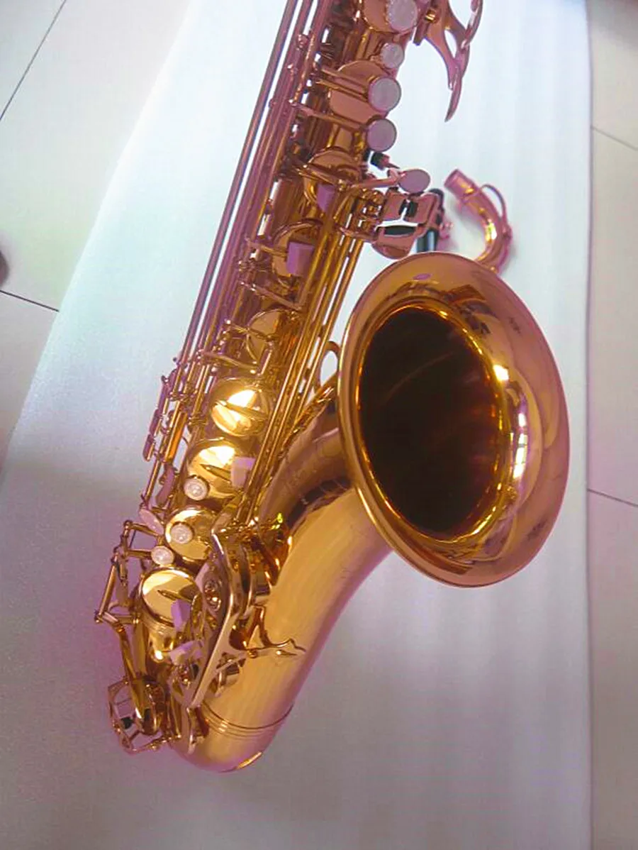 

New Professional Sax T-902 Bb Tenor Saxophone High Quality Brass gold Lacquer B Flat Music Instrument With Case Mouthpiece