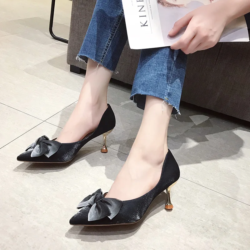 Asakuchi/женские летние модные дышащие свадебные туфли с бантом коллекция 2019 года