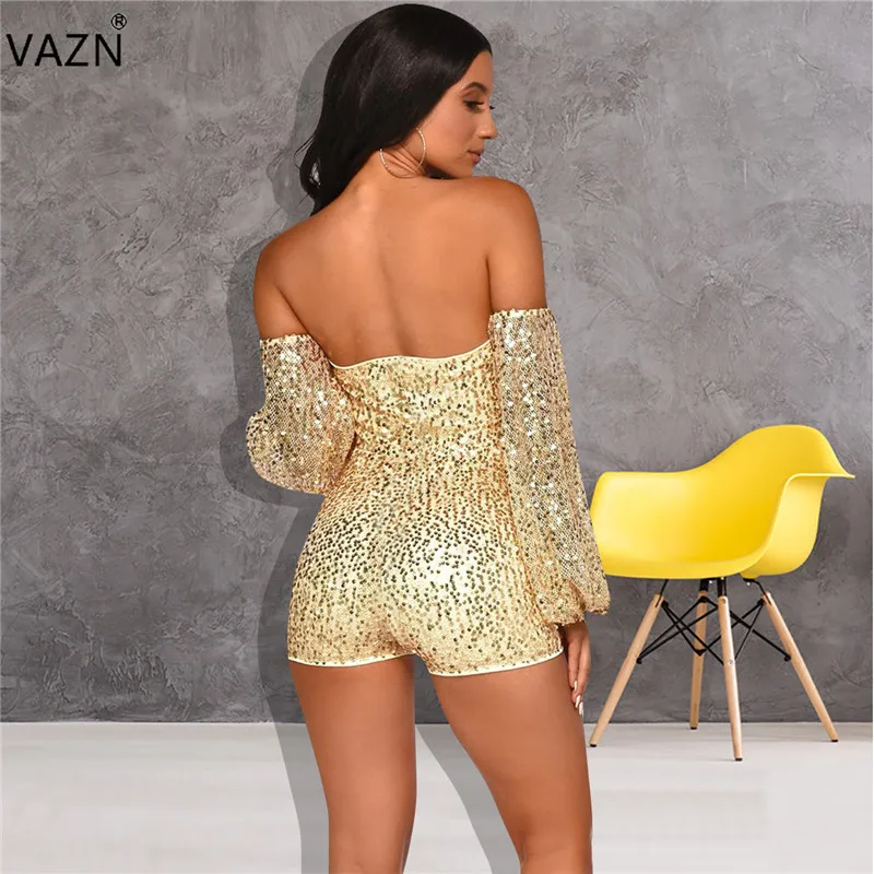 VAZN ME320 новый летний повседневный комбинезон с длинными рукавами сексуальный