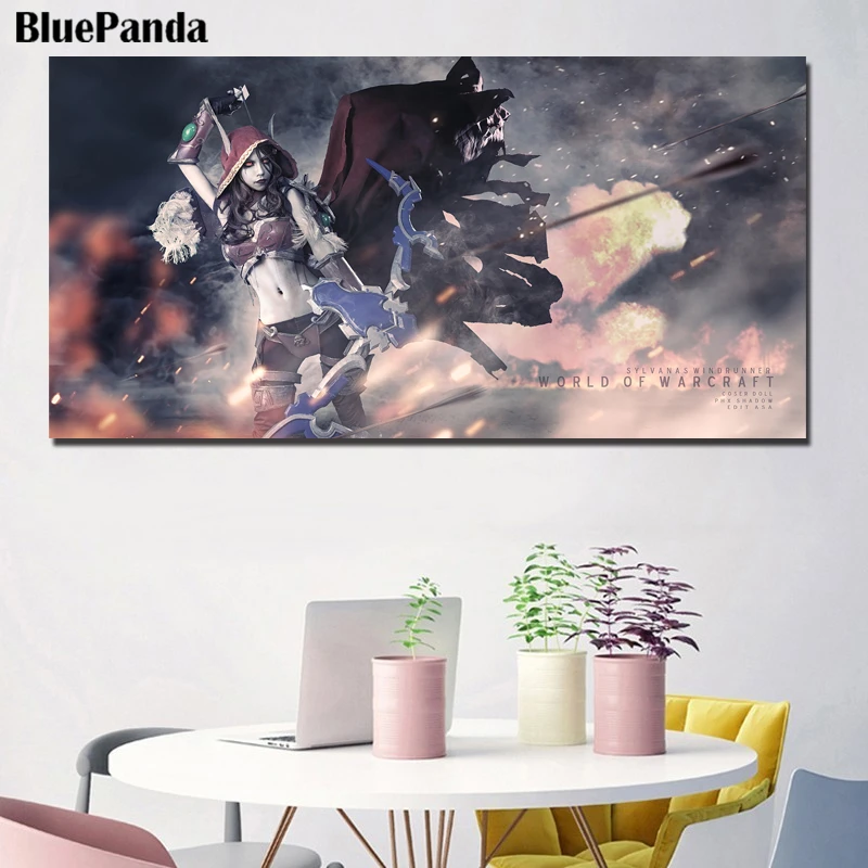 Настенная картина Warcraftes с изображением миры Сильван HD принты Картина на холсте