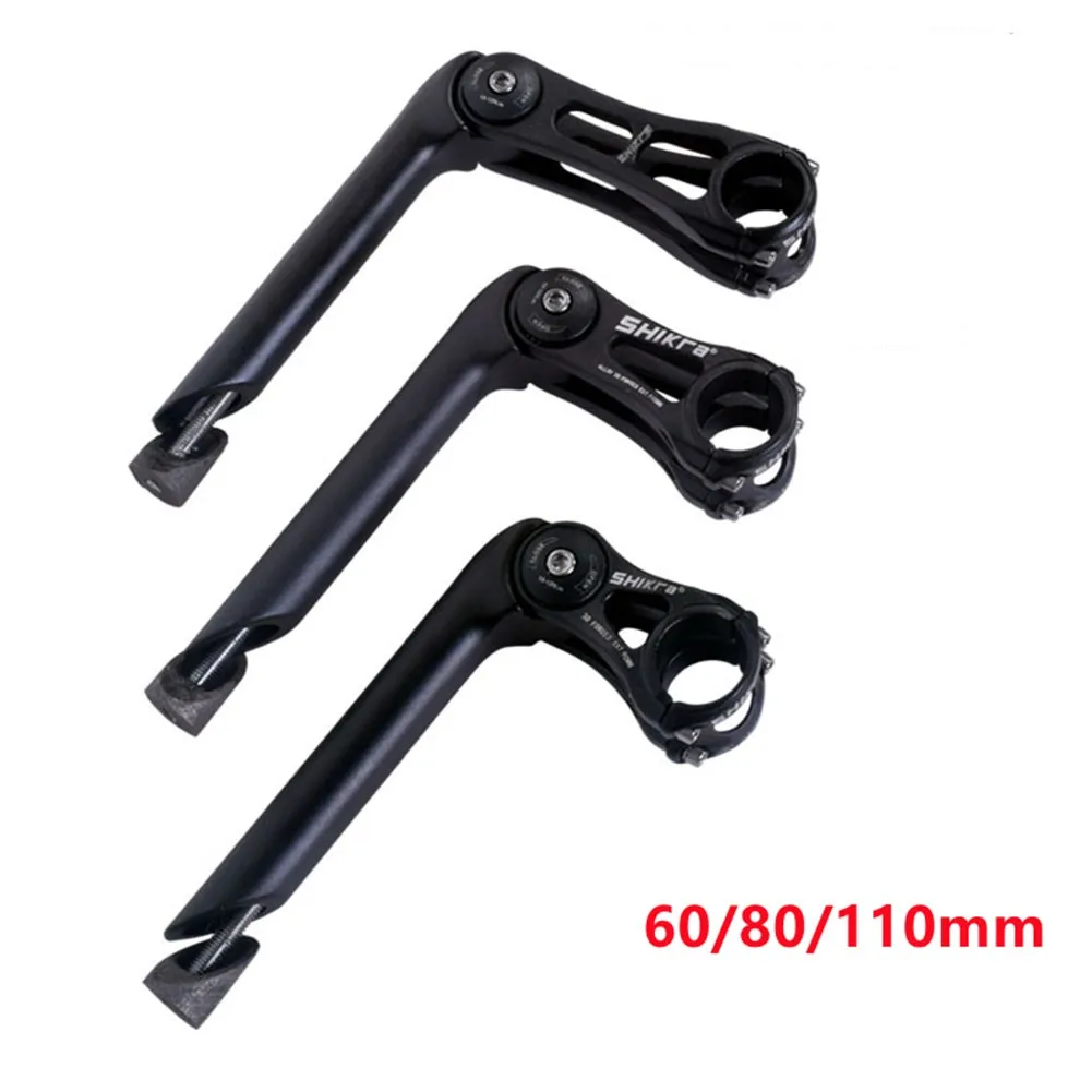 

Bicycle Adjustable Angle Stem Quill Stem MTB Road Raise Handlebar 60 80 110mm Front Fork Adapter Bike Part Cycling Accessory