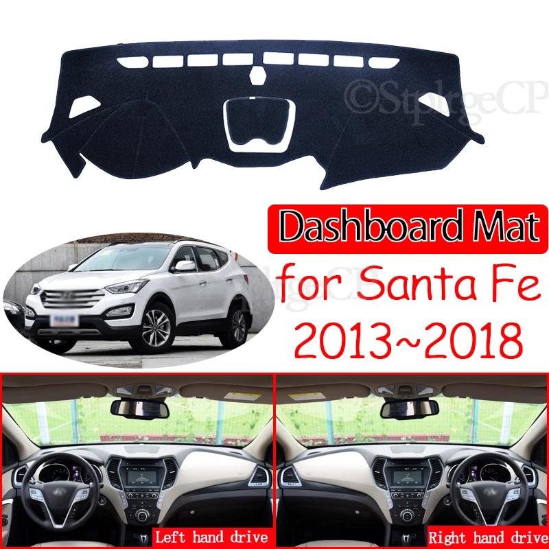 

for Hyundai Santa Fe 2013 2014 2015 2016 2017 2018 DM IX45 Anti-Slip Mat Dashboard Cover Pad Sunshade Dashmat Carpet Accessories