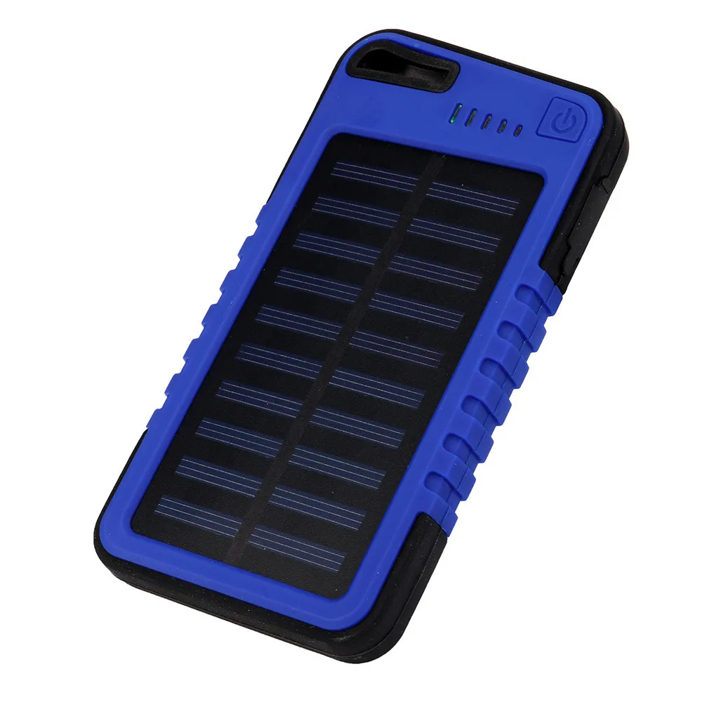 20000 mah Dual-USB Waterproof Solar Power Bank Battery Charger For Cell Phone With LED power indicator sept11 | Электроника
