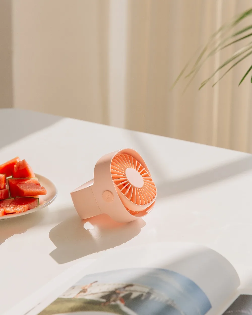 Xiaomi Mijia холодный ветер небольшой вентилятор Настольный вентилятор студенческого общежития офиса USB интерфейс Мини тихий портативный Настольный зарядка