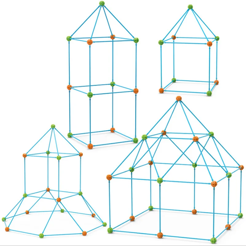 Конструктор детский Форт замки палатки в комплекте 3D игровой дом сделай сам