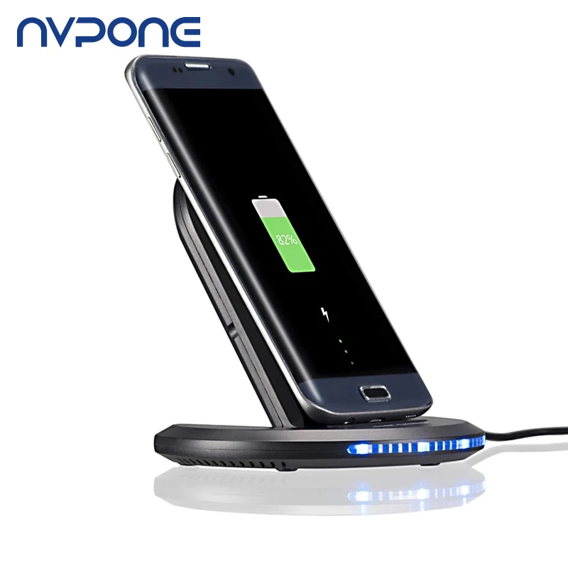 Универсальное беспроводное зарядное устройство Qi для iPhone X 10 8 Plus Samsung Galaxy S9 S8 Note